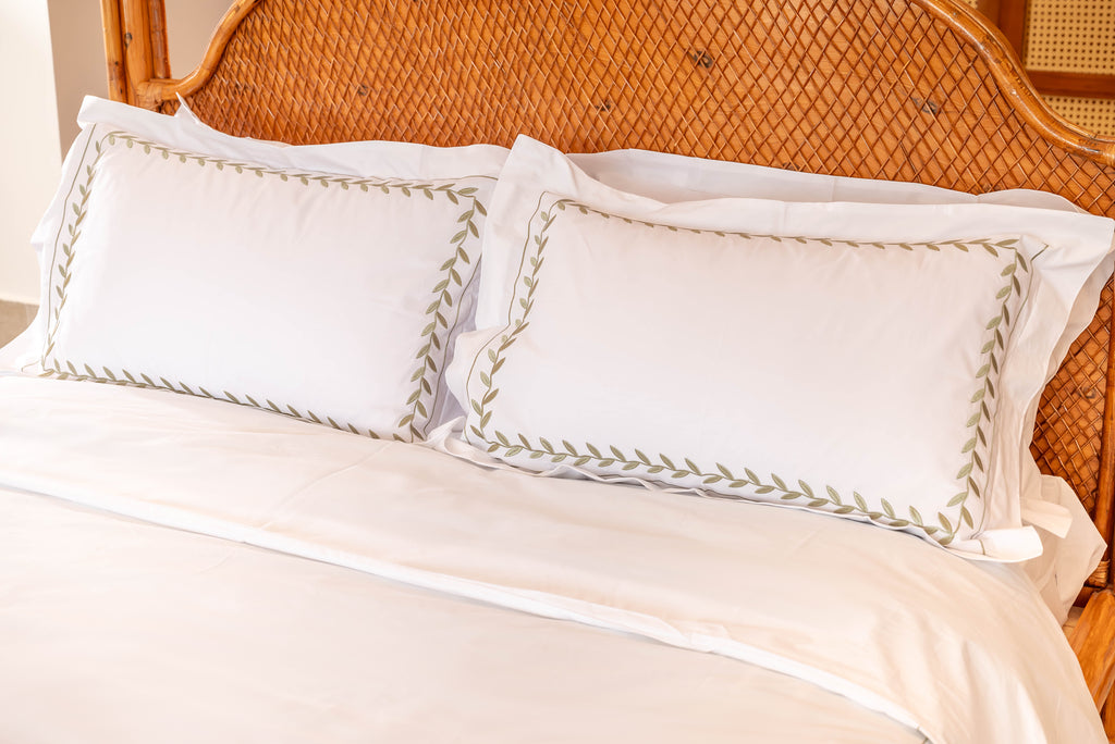 Embroidered Duvet Cover Set – 300 Thread Count Egyptian Giza Cotton