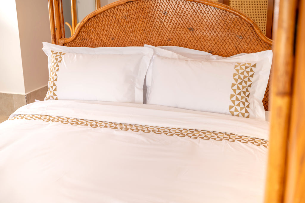 Embroidered Duvet Cover Set – 300 Thread Count Egyptian Giza Cotton