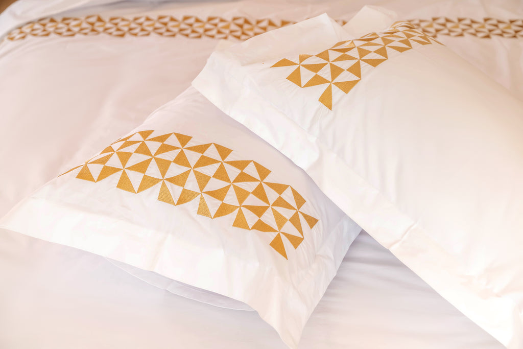 Embroidered Duvet Cover Set – 300 Thread Count Egyptian Giza Cotton