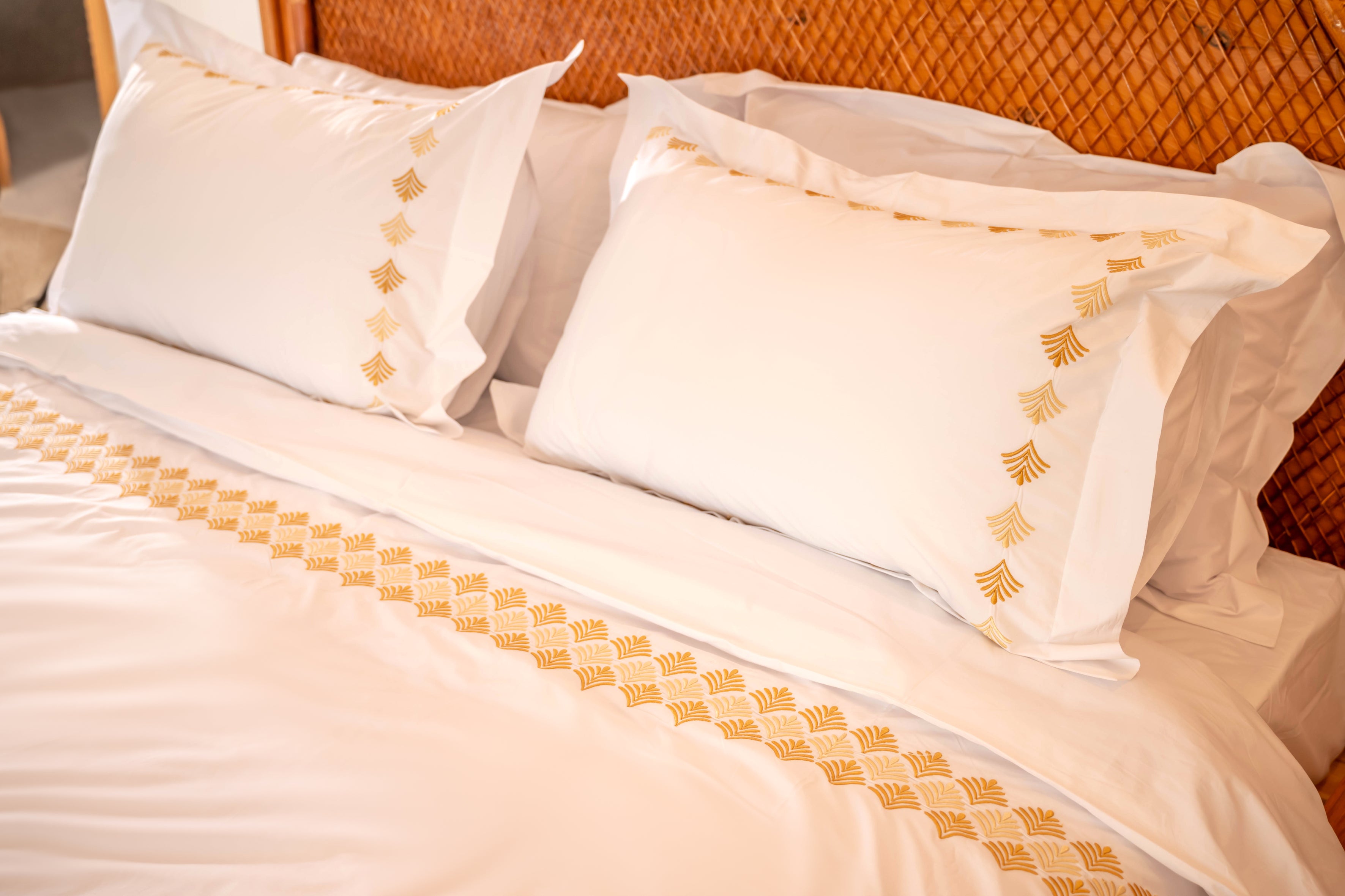 Embroidered Duvet Cover Set – 300 Thread Count Egyptian Giza Cotton